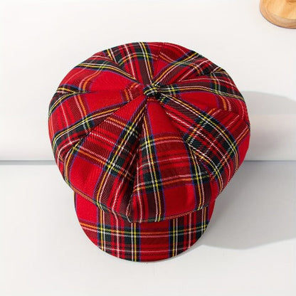 Retro British Style Lightweight Octagonal Brimmed Hat